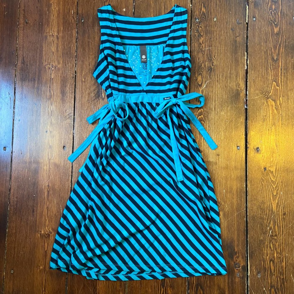 ELEMENT Striped Surf Dress, Summer Beach Cover Up, NWOT!